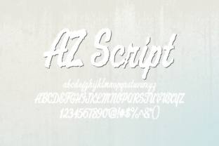 AZ Script: The Edgy Typeface for Vintage Brand Identity