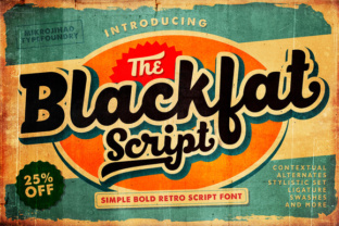 Blackfat Script: A Bold Retro Typeface for Modern Branding