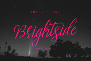 Brightside Typeface: The Perfect Script Font for Handmade Shop Labels