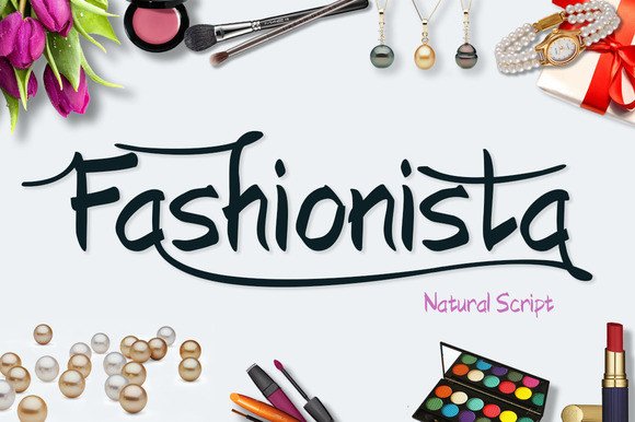 Fashionista Script Font for Handmade Labels and Printables