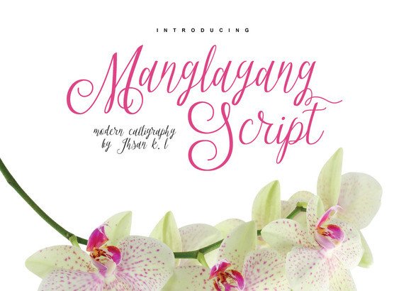 Manglayang: The Romantic Script Font for Handmade Crafts
