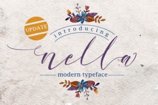 Nella Script: A Modern Calligraphy Typeface for Digital Design