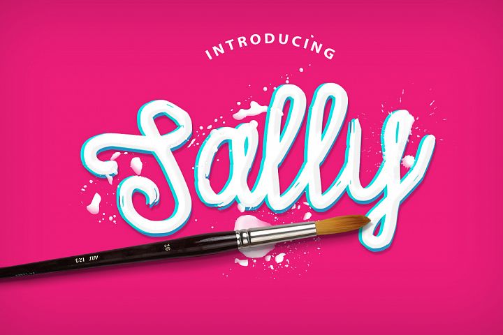Sally Script: The Hand-Painted Typeface for Digital Branding