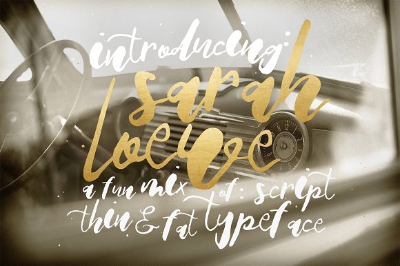 Sarah Loewe: A Playful Script Typeface for Modern Web Design
